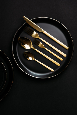 Widelczyk do ciasta Piano gold 29064