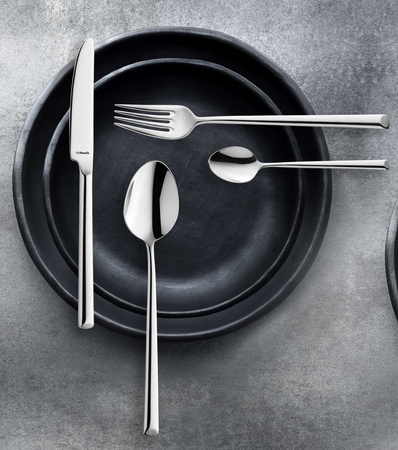 AMEFA sztućce zestaw 600 nierdzewne komplet na 120 OSÓB z widelczykami do gastronomii restauracji nowoczesne bez wzoru premium ze stali 18/10