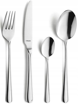 Sztućce Amefa Astoria 200 sztuk nierdzewne zestaw dla 50 OSÓB gastronomiczne do restauracji baru komplet z wzorem ze stali 18/0