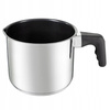 Ambition garnek stalowy do mleka z powłoką nieprzywierającą nierdzewny z miarką do kakao budyniu sosu na indukcję gaz 14 cm 1,8 l