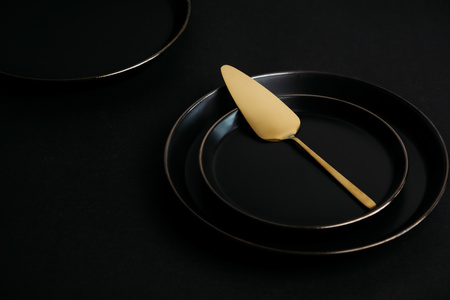 Widelczyk do ciasta Piano gold 29064