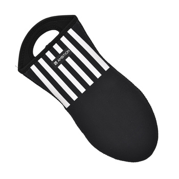 AMBITION RĘKAWICA ŁAPKA NEOPRENOWA KUCHENNA GRUBA OCHRONNA DO PIEKARNIKA PIECA GRILLA RIBS CZARNO BIAŁA