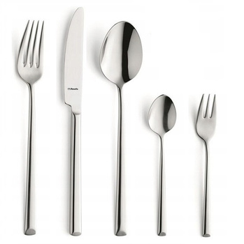 AMEFA sztućce Metropole zestaw 500 nierdzewne komplet dla 100 osób z widelczykami do gastronomii restauracji baru nowoczesne ze stali 18/10