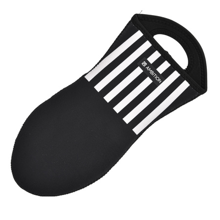 AMBITION RĘKAWICA ŁAPKA NEOPRENOWA KUCHENNA GRUBA OCHRONNA DO PIEKARNIKA PIECA GRILLA RIBS CZARNO BIAŁA