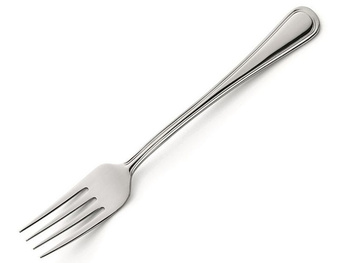 Amefa Bologna sztućce 1 widelec stołowy obiadowy ze stali nierdzewnej klasyczny bez niklu z wzorem