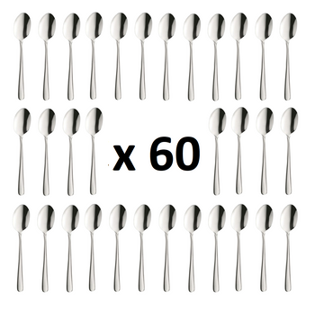 AMEFA sztućce Astoria zestaw 60 łyżeczki do herbaty ciasta  komplet dla 60 osób bez niklu do gastronomii baru kawiarni restauracji