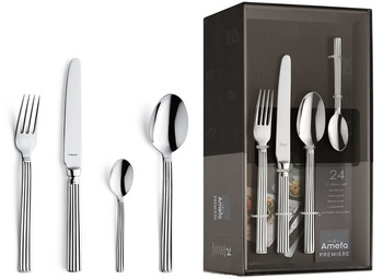 Amefa komplet 24 x grube ciężkie sztućce Premium zestaw 1012 Regency dla 6 osób