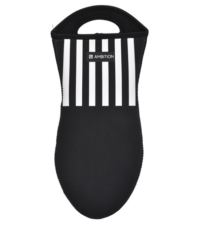 AMBITION RĘKAWICA ŁAPKA NEOPRENOWA KUCHENNA GRUBA OCHRONNA DO PIEKARNIKA PIECA GRILLA RIBS CZARNO BIAŁA