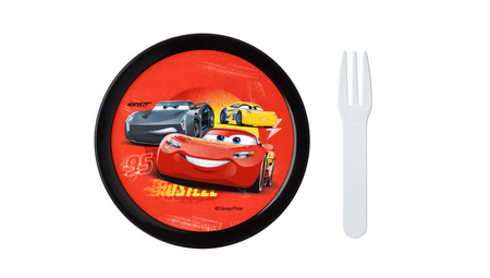 MEPAL zestaw 3 Cars Auta lunchbox śniadaniówka dla dziecka bento pojemnik na owoce fruit box, butelka  bidon z ustnikiem na napoje