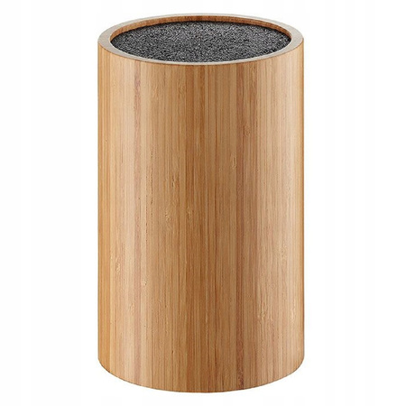 Ambition stojak blok na noże uniwersalny Lord drewniany bambusowy okrągły do noży z drewna bambusowego