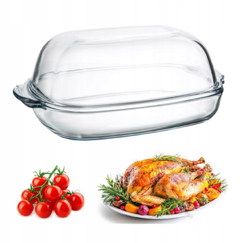 Ambition duże naczynie żaroodporne Excellent prostokątne do zapiekania mięsa zapiekanek do piekarnika wysokie 8,6 l