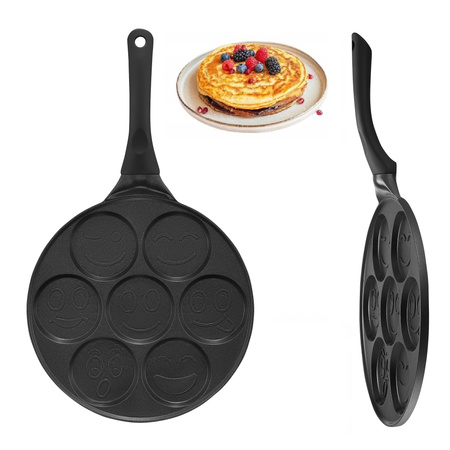 Ambition Magnat patelnia 26 cm do placuszków naleśników pancakes z powłoką nieprzywierającą na indukcję gaz emotki bużki