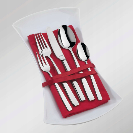 AMEFA sztućce Martin zestaw 60 widelczyki do ciasta tortu deserów komplet dla 60 OSÓB do gastronomii restauracji kawiarni nowoczesne stal 18/10
