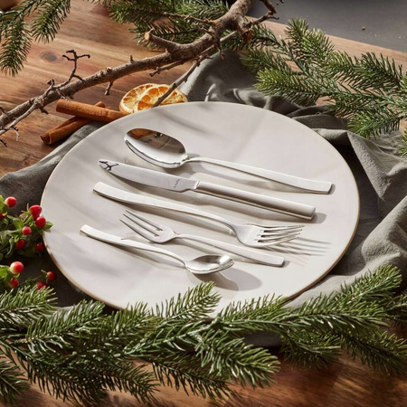 AMEFA MARTIN 4 sztućce nierdzewne zestaw na 1 OSOBĘ  eleganckie nowoczesne bez wzoru gastronomiczne stal 18/10 