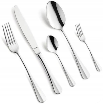 AMEFA BAGUETTE 250 sztućce nierdzewne zestaw  dla 50 OSÓB eleganckie do gastronomii restauracji komplet z widelczykami ciasta, deserów