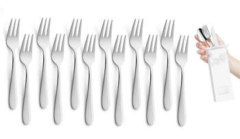 Amefa 12 x sztućce zestaw Oxford 1860 widelczyk do ciasta komplet na 12 osób