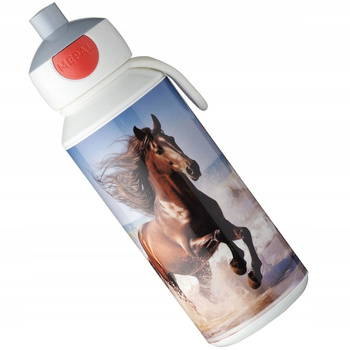 MEPAL CAMPUS bidon z ustnikiem na wodę sok DZIKI KOŃ dla dzieci do szkoły na rower 400 ml bez BPA Wild Horse