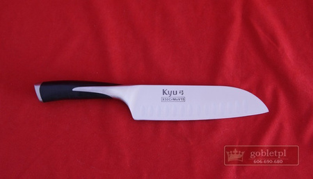 Amefa Richardson Shieffield nóż kuty  KYU SANTOKU szefa kuchni japoński styl 17,5 cm