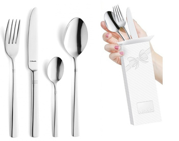 Sztućce Amefa Palmon zestaw 48 elementów nowoczesne eleganckie komplet dla 12 osób  nierdzewne stal 18/10