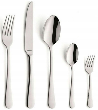 AMEFA AUSTIN 300 sztućce nierdzewne zestaw dla 60 OSÓB z widelczykami gastronomiczne do restauracji baru komplet bez wzoru ze stali 18/0