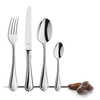 AMEFA DUKE 480 sztućce nierdzewne zestaw na 120 OSÓB retro z wzorem eleganckie komplet premium do restauracji stal 18/10