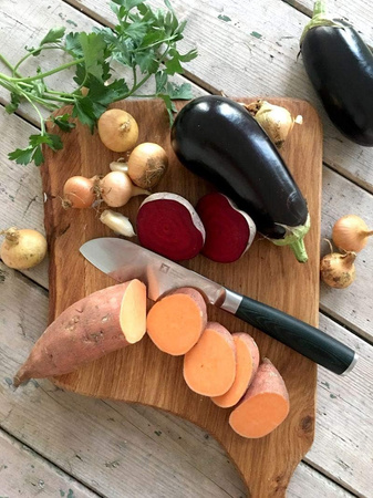 AMEFA RICHARDSON MIDORI NÓŻ DO MIĘSA WĘDLIN UNIWERSALNY ZE STALI DAMASCEŃSKIEJ 20 cm