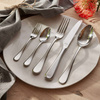 Sztućce Amefa Drift  24 zestaw dla 6 osób nierdzewne eleganckie obiadowe bez wzoru komplet ze stali 18/10 do zmywarki