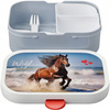 MEPAL Campus lunchbox, śniadaniówka z koniem DZIKI KOŃ pojemnik na kanapki owoce warzywa dla dzieci 750 ml bez BPA Wild Horse