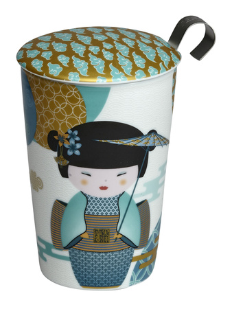 Kubek z zaparzaczem TeaEve 350ml New Little Geisha Petrol 80044