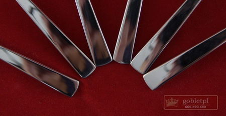 Amefa sztućce Aurora zestaw 77 sztuk sztućce dla 12 osób komplet w kasecie skrzyni drewnianej obiadowe nowoczesne na prezent