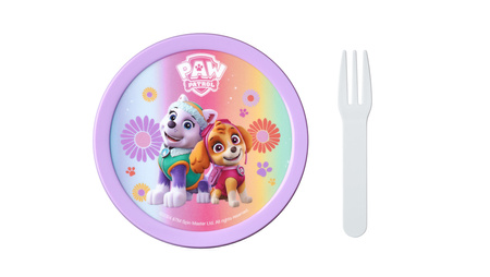 MEPAL 3 zestaw lunchbox śniadaniówka fruitbox dla dziecka dziewczynki na kanapki owoce butelka bidon na wodę soki Paw Patrol Girls Psi Patrol