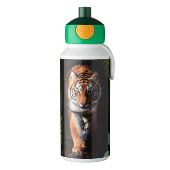 Mepal Camus TYGRYS bidon z ustnikiemdla dzieci na wodę napoje sok butelka z korkiem automatycznym 400 ml bez BPA Wild Tiger