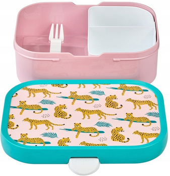 MEPAL lunchbox śniadaniówka dla dziecka pojemnik bento na kanapki warzywa owoce Leopard Lampart  Campus 750 ml