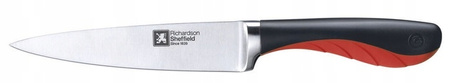Amefa Richardson Shieffield nóż kuchenny GRIPI siekacz uniwersalny do warzyw wędlin mięsa 15 cm czerwony czarny