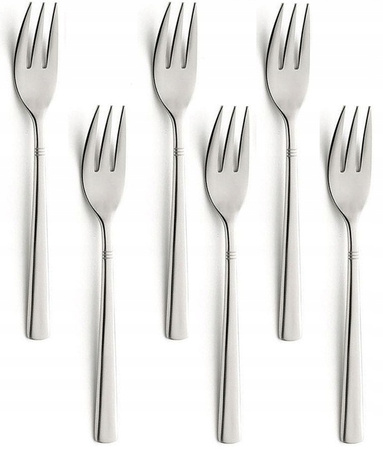 Sztućce Amefa Dakota 60 zestaw dla 12 osób sztućce obiadowe z widelczykami do ciasta + łopatka do tortu