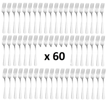 Sztućce AMEFA Livorno 60 widelec obiadowy stołowy komplet dla 60 OSÓB gastronomiczne bez wzoru do restauracji pizzerii baru bez niklu