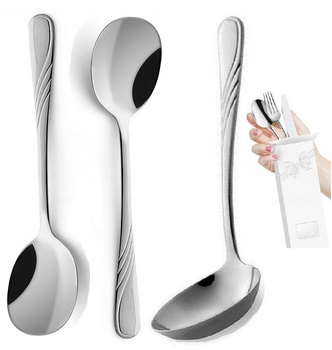 SZTUĆCE AMEFA HELMA ŁYŻKI SAŁATEK SURÓWEK ZIEMNIAKÓW WARZYW CZERPAK SOSU