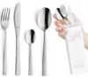 Amefa sztućce Padova 8 sztuk zestaw dla 2 osób tanie nierdzewne bez wzoru gładkie bez niklu 18/0