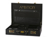 Ambition sztućce Verona zestaw 72 elementy dla 12 osób eleganckie z wzorem sztućce w walizce neseserze obiadowe deserowe  