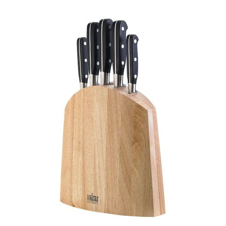 Amefa Richardson Sheffield noże kute V-SABATIER 5 sztuk w bloku K502K20 zestaw na stojaku