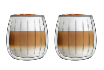 VIALLI DESIGN TULIP 2 szklanki kubki termiczne z podwójnymi ściankamido kawy herbaty piwa  250 ml