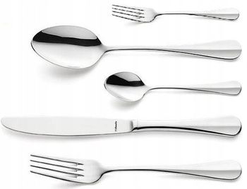 AMEFA BAGUETTE 600 sztućce nierdzewne 18/10 zestaw do gastronomii restauracji z widelczykami ciasta na 120 osób