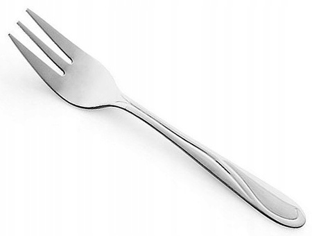 AMEFA  sztućce Whisper zestaw 60 widelczyki do ciasta tortu deserów komplet dla 60 OSÓB gastronomiczne do restauracji nierdzewne bez niklu 18/0