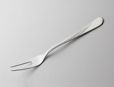 Gerpol sztućce Violino widelec do przystawek przekąsek zakąsek wędlin przystawkowy 19,4 cm z wzorem fali