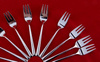 AMEFA sztućce Metropole zestaw 60 widelczyki do ciasta tortu deserów na 60 OSÓB do gastronomii restauracji kawiarni nowoczesne stal 18/10