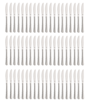 AMEFA BOLOGNA 60 sztućce nierdzewne zestaw noże obiadowe dla 60 OSÓB  ze wzorem bez niklu komplet do gastronomii  restauracji baru