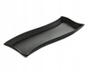 Ambition półmisek porcelanowy Salsa talerz czarny kształt fali do serów wędlin przekąsek sushi 30 x 10 cm