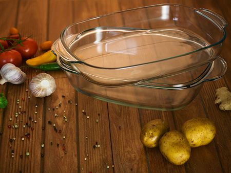 Ambition duże naczynie żaroodporne Excellent prostokątne do zapiekania mięsa zapiekanek do piekarnika wysokie 8,6 l