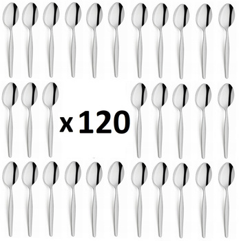 Sztućce AMEFA BALTIC zestaw 120 tanie łyżeczki HERBATY kawy komplet dla 120 OSÓB gastronomiczne go baru  bez niklu 18/0