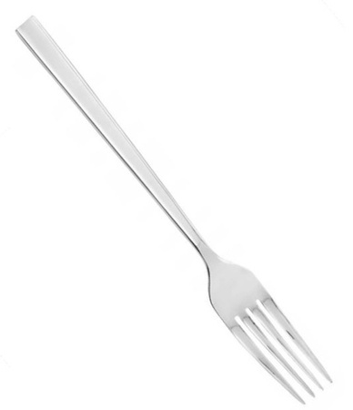 Ambition sztućce Prima zestaw 30 elementów grube nowoczesne komplet dla 6 osób z widelczykami do ciasta proste gładkie bez wzoru